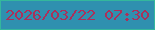 文字の大きさ：1、枠の色：34b79c、背景の色：2f90af、文字の色：ab305a 無料ブログパーツのブログ時計