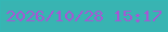 文字の大きさ：5、枠の色：34b7b5、背景の色：38b4b2、文字の色：a558d3 無料ブログパーツのブログ時計