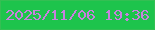 文字の大きさ：3、枠の色：34bf53、背景の色：1dc44c、文字の色：c881de 無料ブログパーツのブログ時計