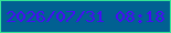 文字の大きさ：3、枠の色：34e596、背景の色：016092、文字の色：460df4 無料ブログパーツのブログ時計