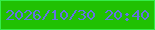 文字の大きさ：5、枠の色：34ed4a、背景の色：20c102、文字の色：6373e1 無料ブログパーツのブログ時計