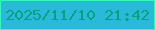 文字の大きさ：1、枠の色：34f7be、背景の色：29b9d9、文字の色：03a380 無料ブログパーツのブログ時計