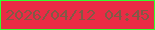 文字の大きさ：2、枠の色：34fe2e、背景の色：e92c45、文字の色：815a46 無料ブログパーツのブログ時計