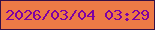文字の大きさ：4、枠の色：351046、背景の色：ed7a46、文字の色：7f01a3 無料ブログパーツのブログ時計