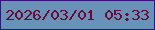 文字の大きさ：1、枠の色：35137b、背景の色：6892b7、文字の色：6b0a36 無料ブログパーツのブログ時計