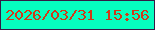 文字の大きさ：3、枠の色：351b45、背景の色：06febf、文字の色：d13918 無料ブログパーツのブログ時計