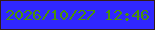 文字の大きさ：2、枠の色：351c17、背景の色：3027ff、文字の色：499206 無料ブログパーツのブログ時計