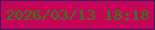 文字の大きさ：2、枠の色：351c64、背景の色：c50357、文字の色：248413 無料ブログパーツのブログ時計