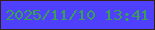 文字の大きさ：4、枠の色：352212、背景の色：4f40fe、文字の色：399f52 無料ブログパーツのブログ時計