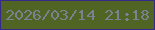 文字の大きさ：2、枠の色：352a89、背景の色：506424、文字の色：7a8292 無料ブログパーツのブログ時計