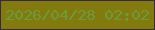 文字の大きさ：5、枠の色：352b3a、背景の色：837a0d、文字の色：6e9a3f 無料ブログパーツのブログ時計