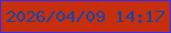 文字の大きさ：5、枠の色：352def、背景の色：c72e0b、文字の色：0c47ac 無料ブログパーツのブログ時計