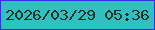 文字の大きさ：2、枠の色：3530e3、背景の色：33bfc2、文字の色：173323 無料ブログパーツのブログ時計