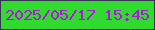 文字の大きさ：2、枠の色：35354f、背景の色：31da2f、文字の色：b313e2 無料ブログパーツのブログ時計