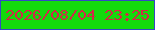 文字の大きさ：1、枠の色：3547c5、背景の色：14da0c、文字の色：d32848 無料ブログパーツのブログ時計