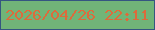 文字の大きさ：1、枠の色：355681、背景の色：71b478、文字の色：dd6b3c 無料ブログパーツのブログ時計