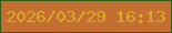 文字の大きさ：1、枠の色：355913、背景の色：c36f32、文字の色：dbaa25 無料ブログパーツのブログ時計