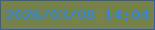 文字の大きさ：3、枠の色：355ca9、背景の色：768249、文字の色：2889e8 無料ブログパーツのブログ時計