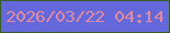 文字の大きさ：4、枠の色：355e24、背景の色：6468da、文字の色：e08a9f 無料ブログパーツのブログ時計