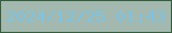 文字の大きさ：1、枠の色：355e3d、背景の色：a3b8ae、文字の色：7bc4e4 無料ブログパーツのブログ時計
