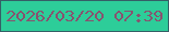 文字の大きさ：3、枠の色：355f67、背景の色：2dcd99、文字の色：88526f 無料ブログパーツのブログ時計