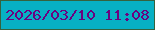 文字の大きさ：5、枠の色：35623e、背景の色：07b0c4、文字の色：6b0180 無料ブログパーツのブログ時計