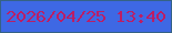 文字の大きさ：3、枠の色：356285、背景の色：3e68e4、文字の色：bb1e65 無料ブログパーツのブログ時計