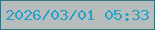 文字の大きさ：1、枠の色：357583、背景の色：b7bdbd、文字の色：27a1c7 無料ブログパーツのブログ時計