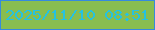 文字の大きさ：4、枠の色：358ade、背景の色：88bd50、文字の色：25c2e1 無料ブログパーツのブログ時計