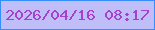 文字の大きさ：3、枠の色：358dfe、背景の色：c0bef8、文字の色：a840ce 無料ブログパーツのブログ時計