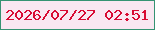 文字の大きさ：3、枠の色：359373、背景の色：f9e7f2、文字の色：d80b34 無料ブログパーツのブログ時計