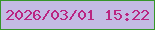 文字の大きさ：1、枠の色：35962a、背景の色：c3bbe4、文字の色：ba2582 無料ブログパーツのブログ時計