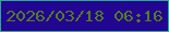 文字の大きさ：5、枠の色：35a494、背景の色：220591、文字の色：557c23 無料ブログパーツのブログ時計