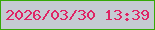 文字の大きさ：5、枠の色：35a908、背景の色：c5cbd3、文字の色：df2465 無料ブログパーツのブログ時計