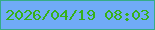 文字の大きさ：5、枠の色：35ac87、背景の色：70abf7、文字の色：36b118 無料ブログパーツのブログ時計