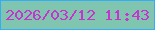 文字の大きさ：1、枠の色：35acf6、背景の色：80c5af、文字の色：c634ce 無料ブログパーツのブログ時計