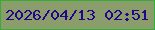 文字の大きさ：4、枠の色：35ae39、背景の色：8a9d6a、文字の色：23058b 無料ブログパーツのブログ時計