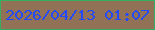 文字の大きさ：3、枠の色：35ae60、背景の色：917256、文字の色：2349f8 無料ブログパーツのブログ時計