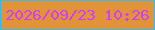 文字の大きさ：1、枠の色：35bbf1、背景の色：e29239、文字の色：cb3ff5 無料ブログパーツのブログ時計