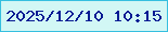 文字の大きさ：3、枠の色：35bfdf、背景の色：d2f7f5、文字の色：051b93 無料ブログパーツのブログ時計