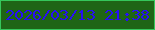 文字の大きさ：4、枠の色：35c75b、背景の色：1f6516、文字の色：280ef7 無料ブログパーツのブログ時計