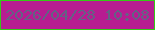 文字の大きさ：2、枠の色：35c817、背景の色：b71c91、文字の色：626384 無料ブログパーツのブログ時計