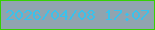 文字の大きさ：3、枠の色：35d003、背景の色：90a4af、文字の色：3bc1eb 無料ブログパーツのブログ時計