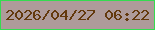 文字の大きさ：2、枠の色：35db50、背景の色：ae9b9a、文字の色：63390d 無料ブログパーツのブログ時計
