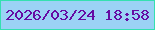 文字の大きさ：3、枠の色：35e0b0、背景の色：9bd2f5、文字の色：660ba3 無料ブログパーツのブログ時計