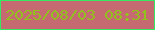 文字の大きさ：5、枠の色：35e761、背景の色：c66a71、文字の色：92c01c 無料ブログパーツのブログ時計