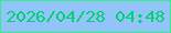 文字の大きさ：5、枠の色：35ed84、背景の色：92c4fa、文字の色：02d371 無料ブログパーツのブログ時計