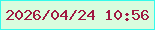 文字の大きさ：3、枠の色：35faeb、背景の色：d9fdde、文字の色：a11942 無料ブログパーツのブログ時計