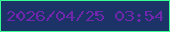 文字の大きさ：1、枠の色：35ff93、背景の色：1b3366、文字の色：7127ab 無料ブログパーツのブログ時計