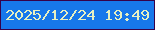 文字の大きさ：3、枠の色：360149、背景の色：1778eb、文字の色：e6f0c2 無料ブログパーツのブログ時計